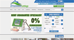 Desktop Screenshot of dreammovelettings.com