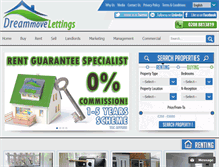 Tablet Screenshot of dreammovelettings.com